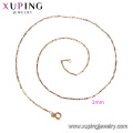 44146 Promote price modern style brief design jewelry copper alloy gold plated unisex chain necklace